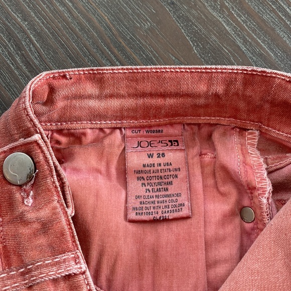 Joe’s jeans in size 26 made in USA unique faded red – rose colour. - Picture 7 of 12